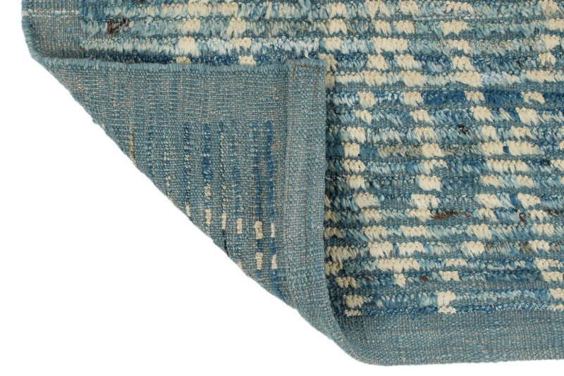 3x14 Blue and Ivory Anatolian Traditional Runner