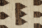 4x14 Ivory and Brown Anatolian Traditional Runner