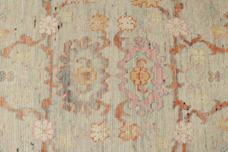 3x13 Beige and Multicolor Anatolian Tribal Rug