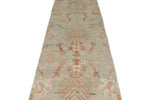 3x13 Beige and Multicolor Anatolian Tribal Rug