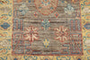 3x10 Brown and Gold Turkish Oushak Rug