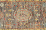 3x10 Brown and Gold Turkish Oushak Rug