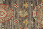 3x10 Brown and Gold Turkish Oushak Rug
