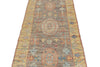3x10 Brown and Gold Turkish Oushak Rug