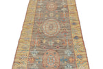 3x10 Brown and Gold Turkish Oushak Rug