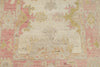 3x12 Ivory and Pink Turkish Oushak Runner