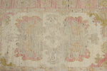3x12 Ivory and Pink Turkish Oushak Runner