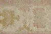 3x12 Ivory and Pink Turkish Oushak Runner