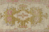 3x12 Ivory and Pink Turkish Oushak Runner