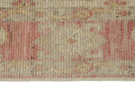 3x12 Ivory and Pink Turkish Oushak Runner