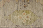 3x9 Gray and Ivory Turkish Oushak Runner