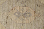 3x9 Gray and Ivory Turkish Oushak Runner