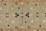 3x10 Gray and Ivory Turkish Oushak Runner