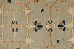 3x10 Gray and Ivory Turkish Oushak Runner