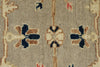 3x10 Gray and Ivory Turkish Oushak Runner