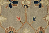 3x10 Gray and Ivory Turkish Oushak Runner