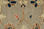 3x10 Gray and Ivory Turkish Oushak Runner