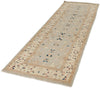 3x10 Gray and Ivory Turkish Oushak Runner