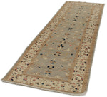 3x10 Gray and Ivory Turkish Oushak Runner