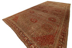 12x24 Red and Ivory Persian Rug