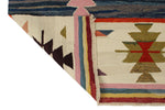 9x12 Blue and Multicolor Turkish Tribal Rug