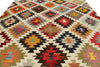10x14 Ivory and Multicolor Turkish Tribal Rug