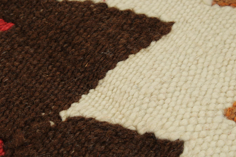 10x14 Ivory and Multicolor Turkish Tribal Rug