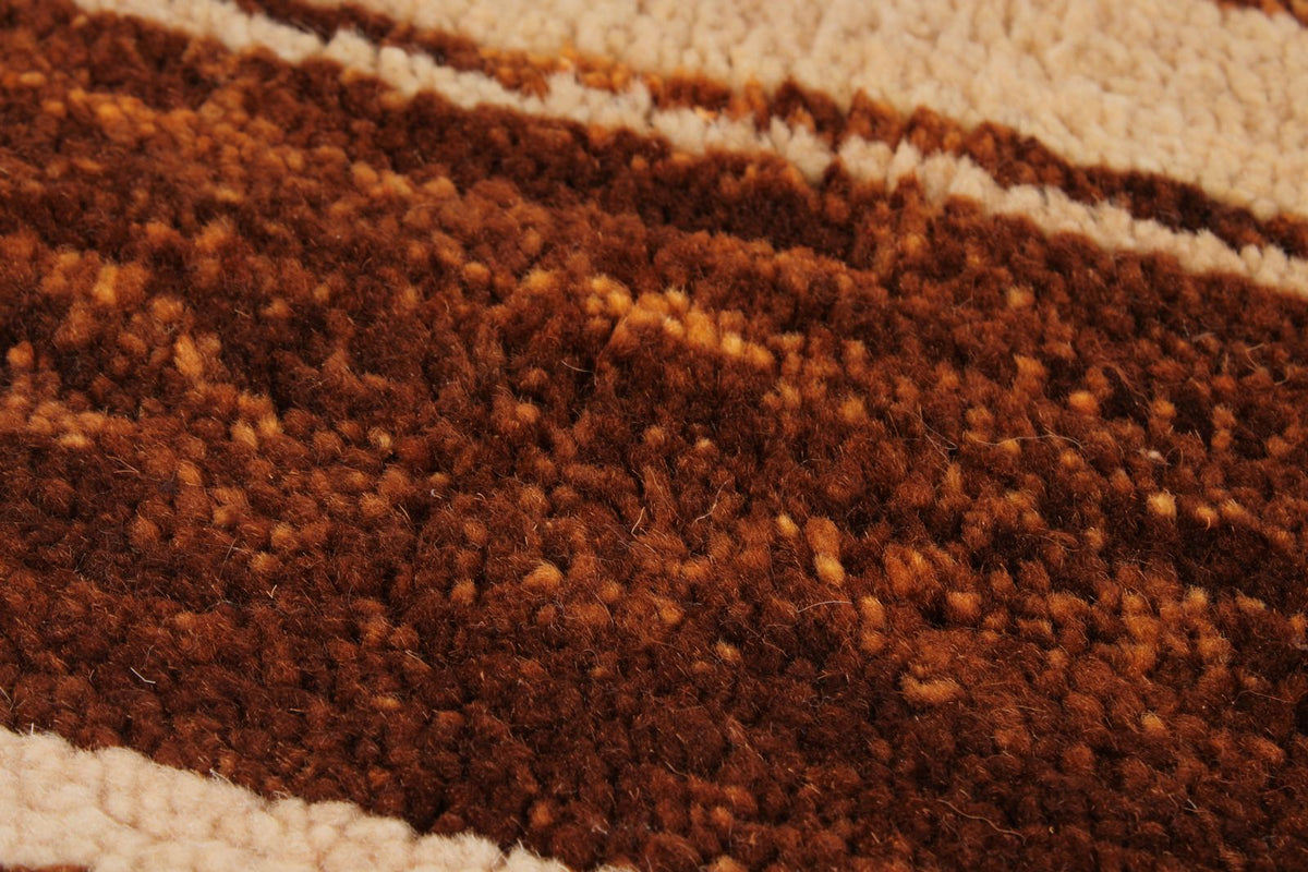 9x12 Brown and Multicolor Turkish Tribal Rug