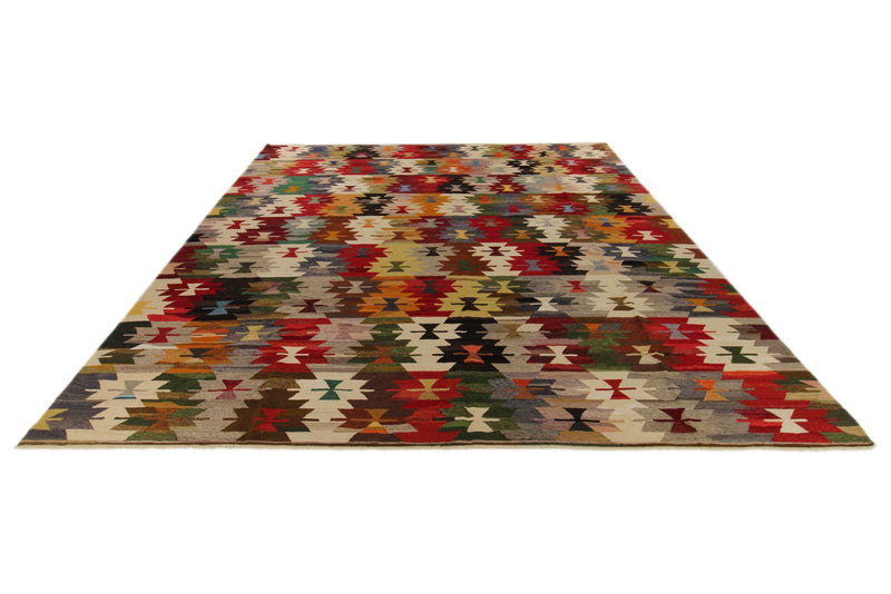 12x15 Multicolor Turkish Tribal Rug