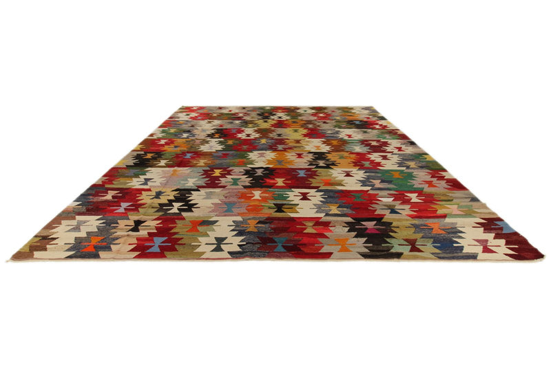 12x15 Multicolor Turkish Tribal Rug