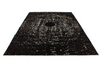 9x12 Black and Ivory Modern Contemporary Rug