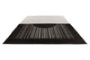 9x13 Black and Beige Modern Contemporary Rug