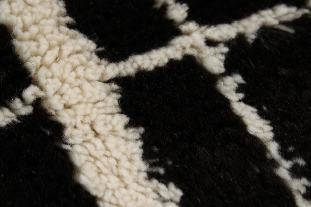 9x12 Black and Beige Modern Contemporary Rug