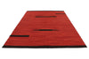 7x10 Red and Black Turkish Tribal Rug
