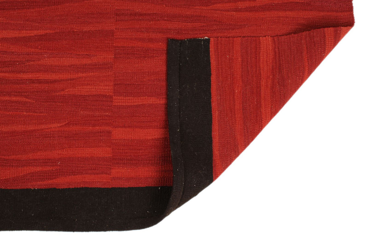 7x10 Red and Black Turkish Tribal Rug