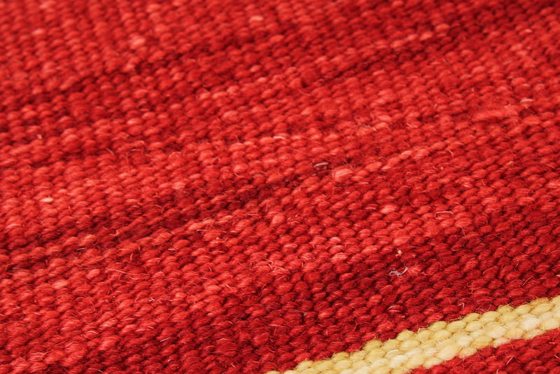 6x8 Red and Multicolor Turkish Tribal Rug