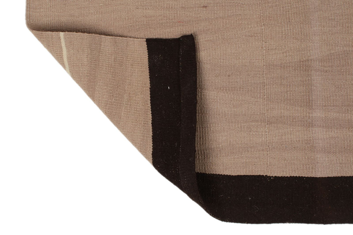 7x10 Gray and Black Turkish Tribal Rug