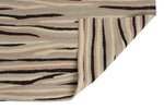 7x10 Beige and Multicolor Turkish Tribal Rug