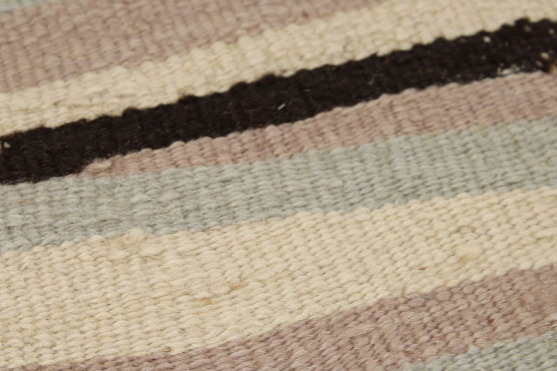 7x10 Beige and Multicolor Turkish Tribal Rug