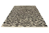 7x10 Black and White Turkish Tribal Rug