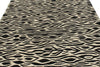 7x10 Black and White Turkish Tribal Rug