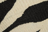 7x10 Black and White Turkish Tribal Rug