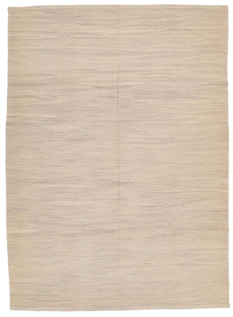6x7 Beige Turkish Tribal Rug