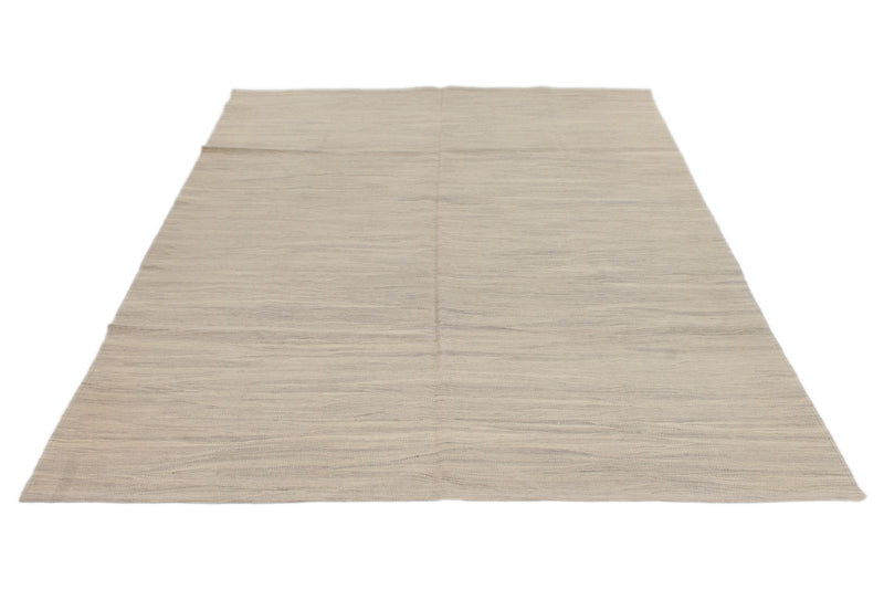 6x7 Beige Turkish Tribal Rug