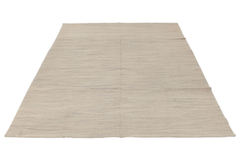 6x7 Beige Turkish Tribal Rug