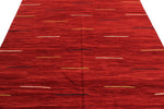 6x8 Red Turkish Tribal Rug