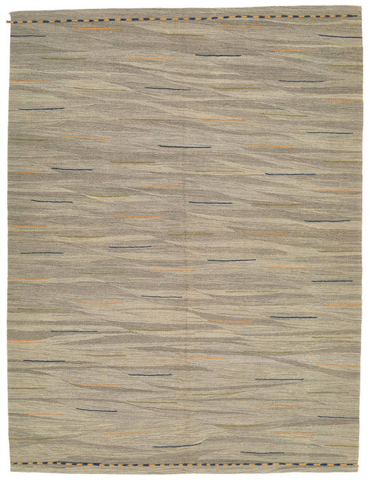 6x8 Gray Turkish Tribal Rug