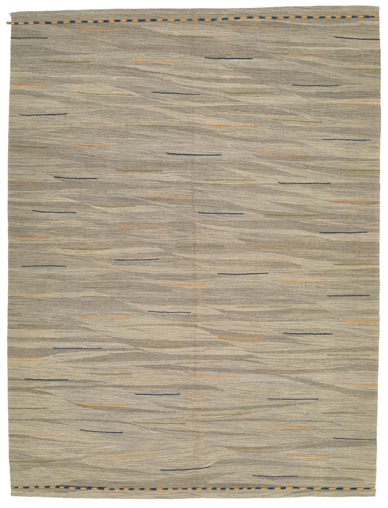 6x8 Gray Turkish Tribal Rug