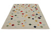 6x8 Gray and Multicolor Turkish Tribal Rug