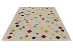 6x8 Gray and Multicolor Turkish Tribal Rug